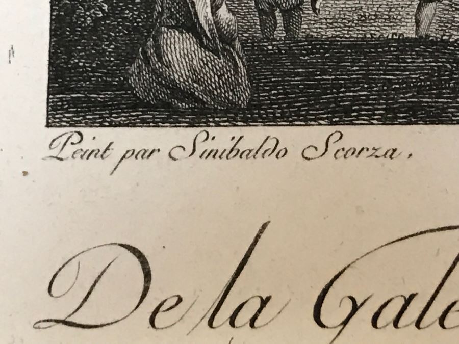 Pair Of Antique 1786 Prints Engravings: (1) Engraver J. B. Racine, Artist Sinibaldo Scorza, Title Le Marche; (2) Engraver Dambrun, Artist Nicolas Poussin, Title Moyse Marchant Sur La Couronne De Pharaon [Photo 16]