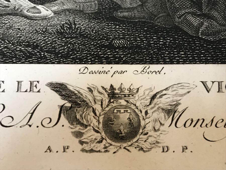 Pair Of Antique 1786 Prints Engravings: (1) Engraver Duclos, J. Aliamet, Du Roi, Artist Titien Vecelli, Title Diane Et Calisto; (2) Engraver De Launay Le Jeune, Artist Paul Veronese, Title L'Homme Entre Le Vice Et La Vertu [Photo 37]