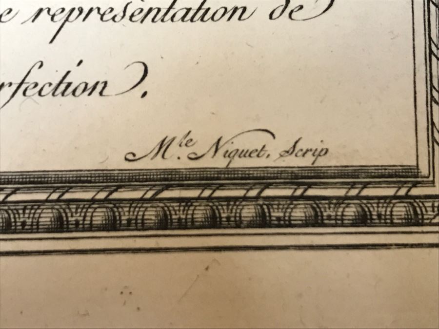 Pair Of Antique 1786 Prints Engravings: (1) Engraver Duclos, J. Aliamet, Du Roi, Artist Titien Vecelli, Title Diane Et Calisto; (2) Engraver De Launay Le Jeune, Artist Paul Veronese, Title L'Homme Entre Le Vice Et La Vertu [Photo 20]