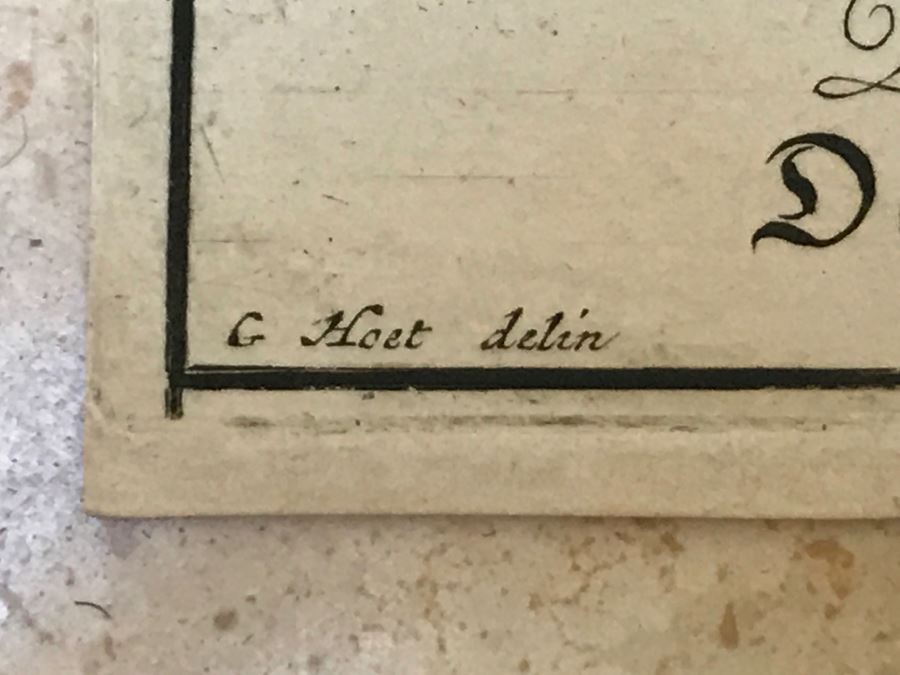 Pair Of Antique Prints Engravings: (1) Engraver Buisen, Artist Picart, Title David Sheweth Saul The Skirt Of His Robe; (2) Engraver Sluiter, Artist G. Hoet, Title David Killeth Goliath [Photo 34]