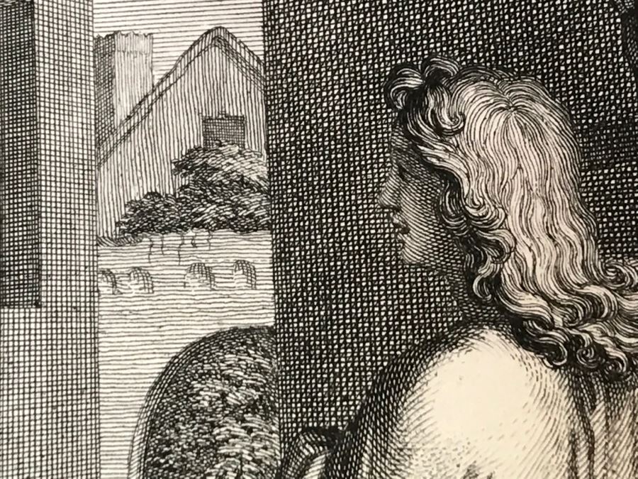 Pair Of Antique Prints Engravings: (1) Engraver Blois, Artist Picart, Title Christ Buried; (2) Engraver Surugue, Artist Picart, Title The Annunciation Of The Virgin Mary [Photo 27]