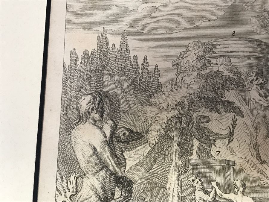 Antique 17th Century French Print Engraving Titled Hauts Lieux Consacrez Au Culte Des Idoles, Et A Toute Forte D'Abominations [Photo 21]