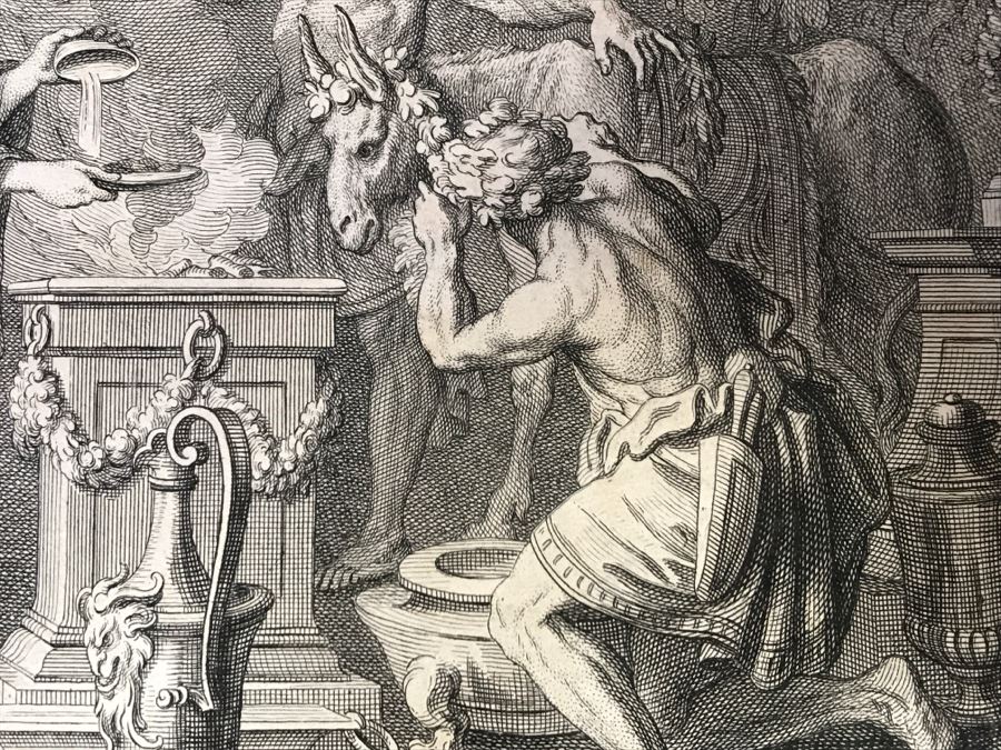 Antique 17th Century French Print Engraving Titled Hauts Lieux Consacrez Au Culte Des Idoles, Et A Toute Forte D'Abominations [Photo 14]