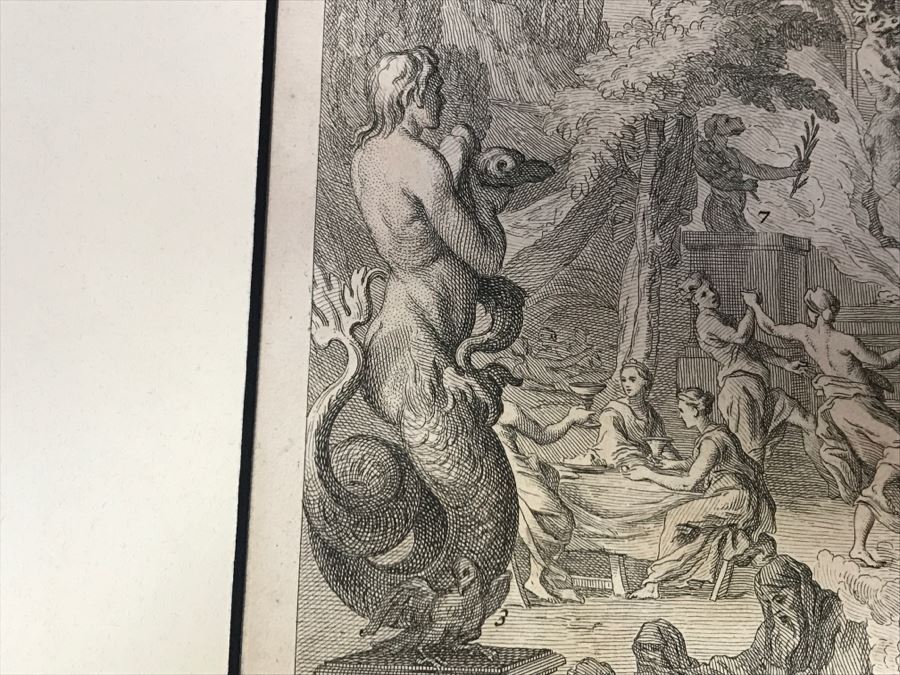 Antique 17th Century French Print Engraving Titled Hauts Lieux Consacrez Au Culte Des Idoles, Et A Toute Forte D'Abominations [Photo 17]