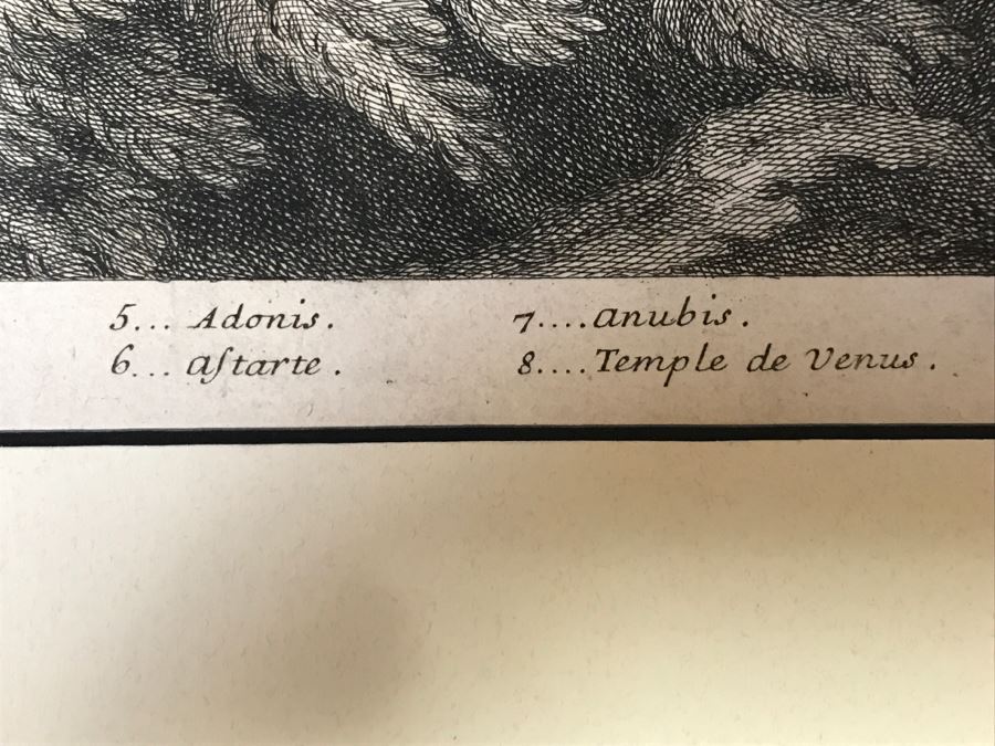 Antique 17th Century French Print Engraving Titled Hauts Lieux Consacrez Au Culte Des Idoles, Et A Toute Forte D'Abominations [Photo 6]