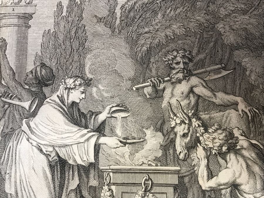 Antique 17th Century French Print Engraving Titled Hauts Lieux Consacrez Au Culte Des Idoles, Et A Toute Forte D'Abominations [Photo 13]