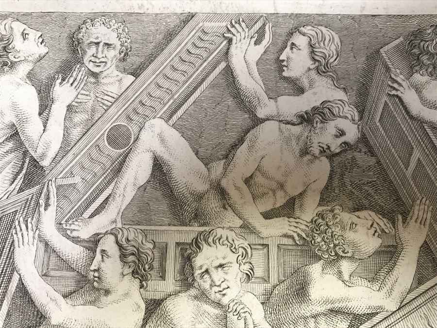 Antique Print Engraving Engraver Nicolo Pisano, Title Risurrezione De Morti, Leonetti Giovanni Battista, Cencioni Carlo [Photo 10]