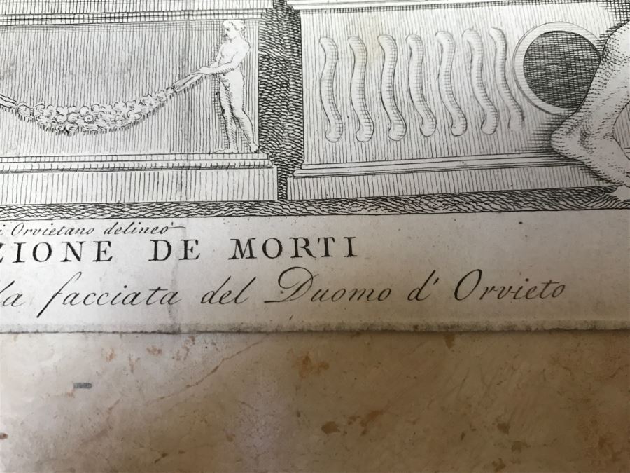 Antique Print Engraving Engraver Nicolo Pisano, Title Risurrezione De Morti, Leonetti Giovanni Battista, Cencioni Carlo [Photo 21]