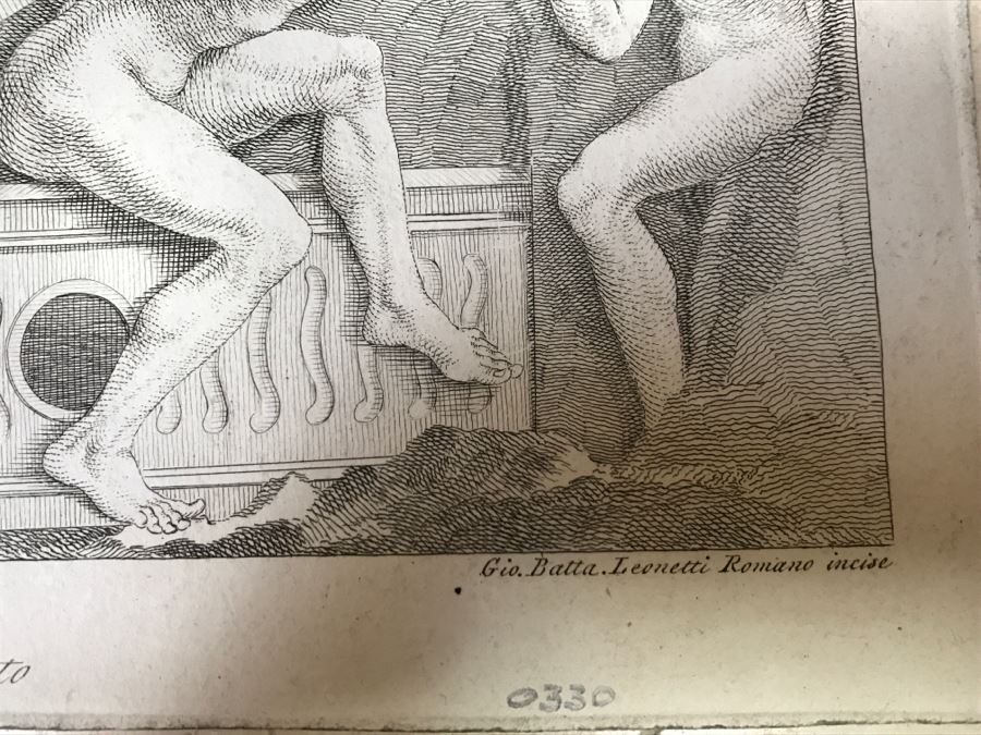 Antique Print Engraving Engraver Nicolo Pisano, Title Risurrezione De Morti, Leonetti Giovanni Battista, Cencioni Carlo [Photo 15]