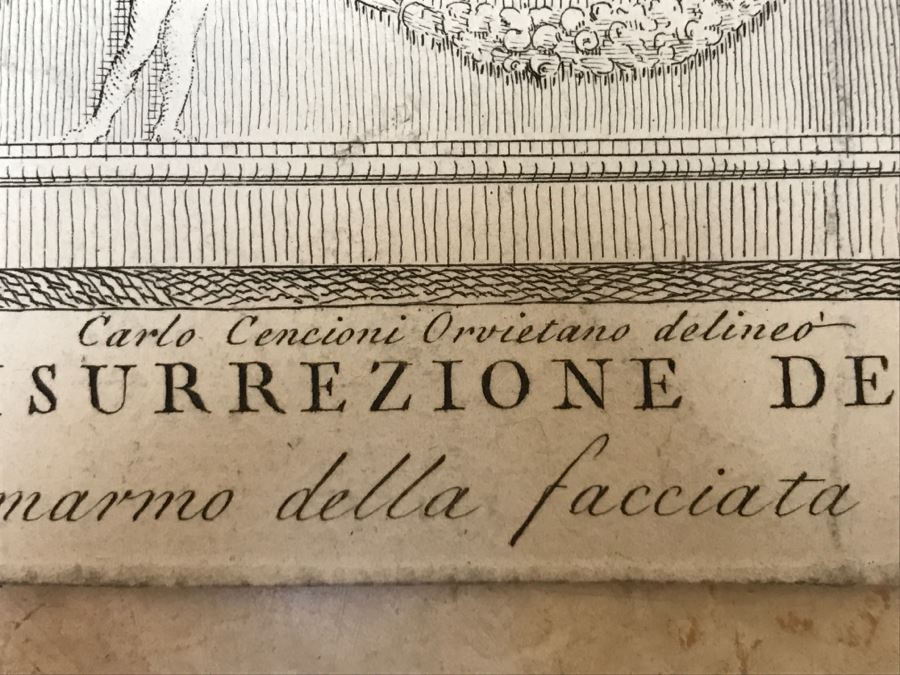 Antique Print Engraving Engraver Nicolo Pisano, Title Risurrezione De Morti, Leonetti Giovanni Battista, Cencioni Carlo [Photo 17]