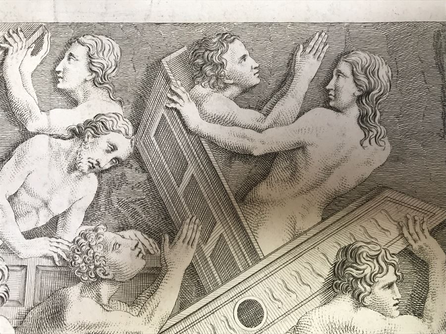 Antique Print Engraving Engraver Nicolo Pisano, Title Risurrezione De Morti, Leonetti Giovanni Battista, Cencioni Carlo [Photo 11]