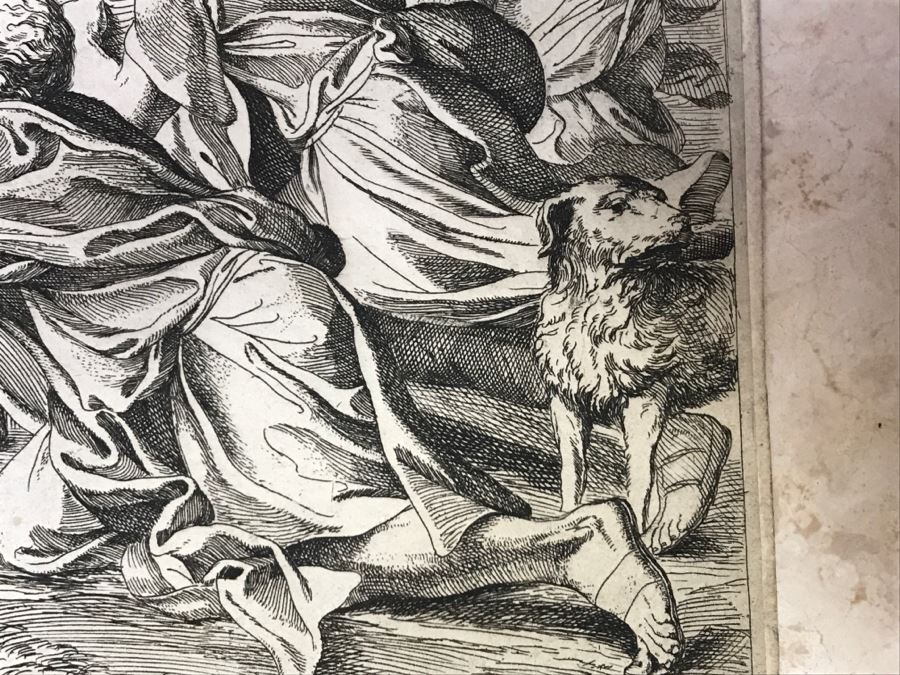 JUST ADDED - Antique Print Engraving Nativity Scene [Photo 8]