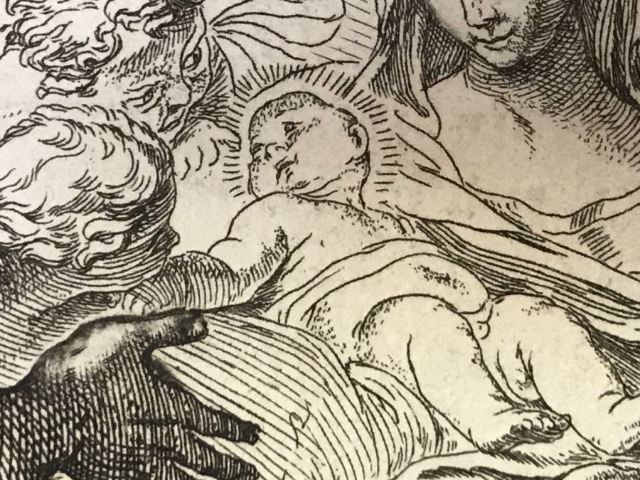 JUST ADDED - Antique Print Engraving Nativity Scene [Photo 17]