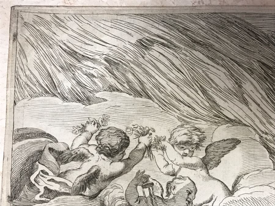 JUST ADDED - Antique Print Engraving Nativity Scene [Photo 12]