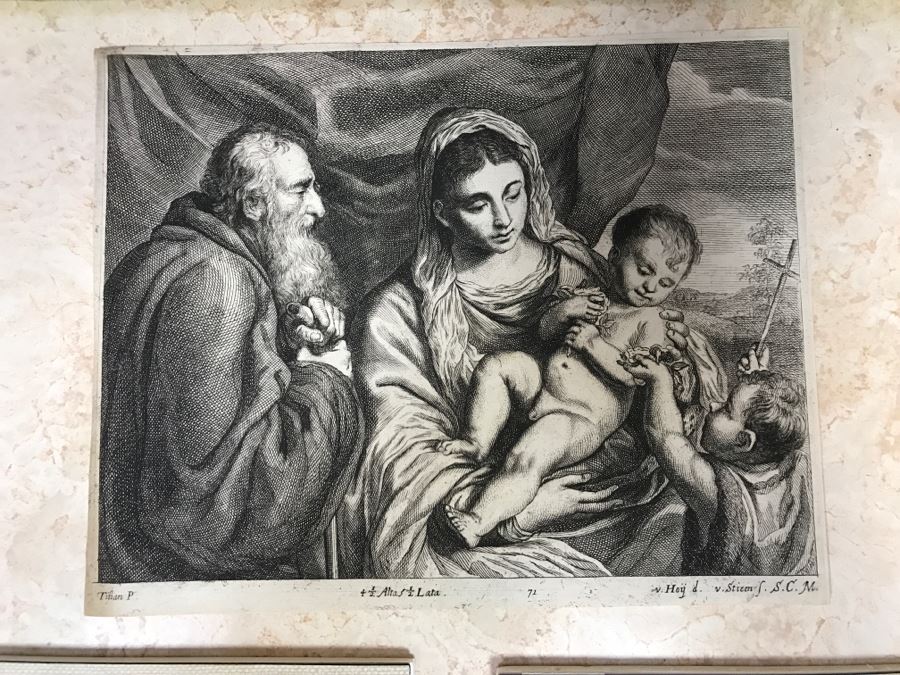 JUST ADDED - Set Of (3) Antique Print Engravings - See All Photos [Photo 4]