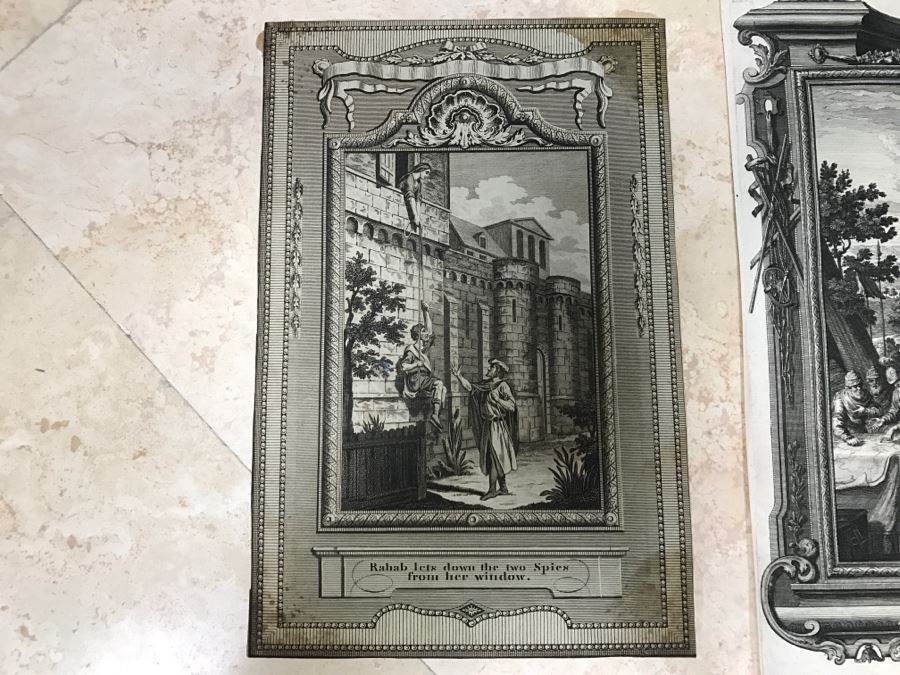 JUST ADDED - Set Of (2) Antique Print Engravings - See All Photos [Photo 3]