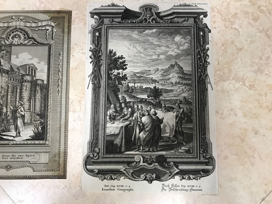 JUST ADDED - Set Of (2) Antique Print Engravings - See All Photos [Photo 2]