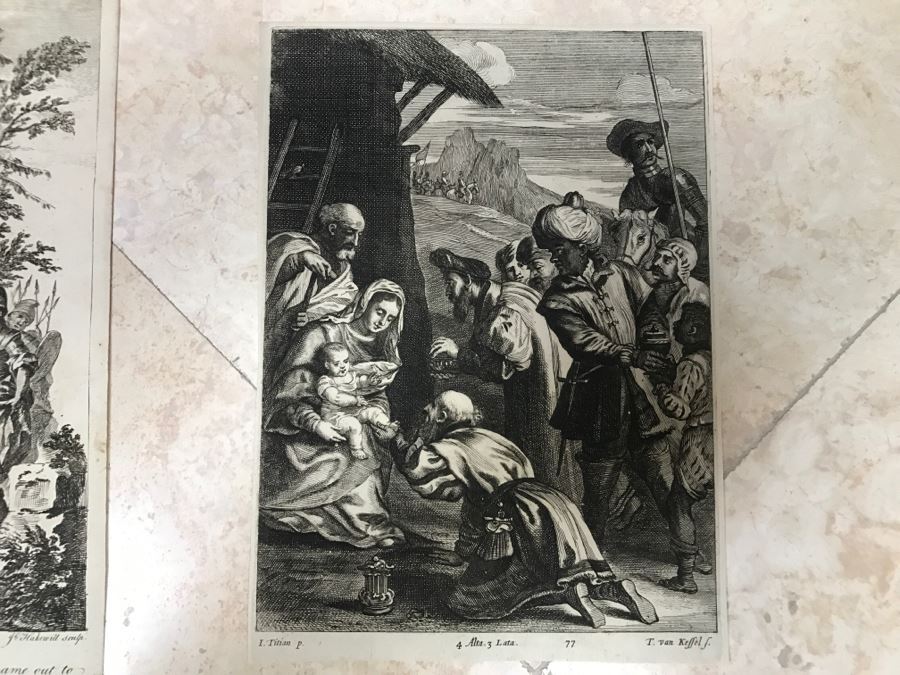 JUST ADDED - Set Of (4) Antique Print Engravings - See All Photos [Photo 2]
