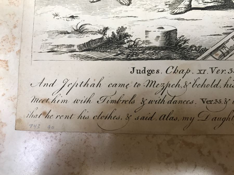 JUST ADDED - Set Of (4) Antique Print Engravings - See All Photos [Photo 43]