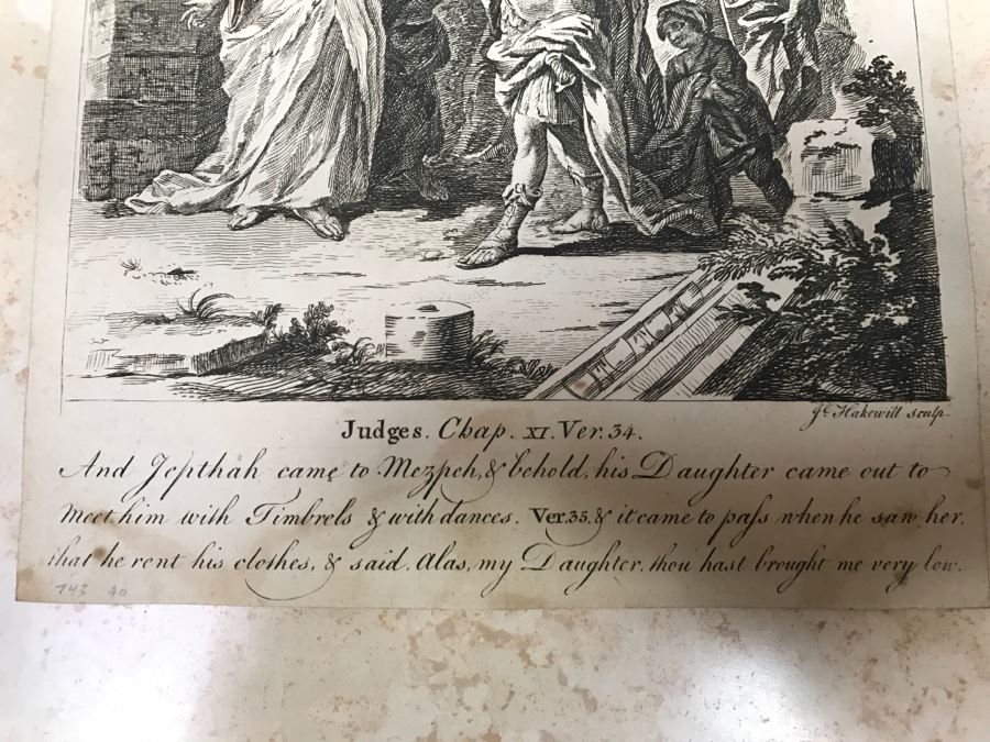 JUST ADDED - Set Of (4) Antique Print Engravings - See All Photos [Photo 56]