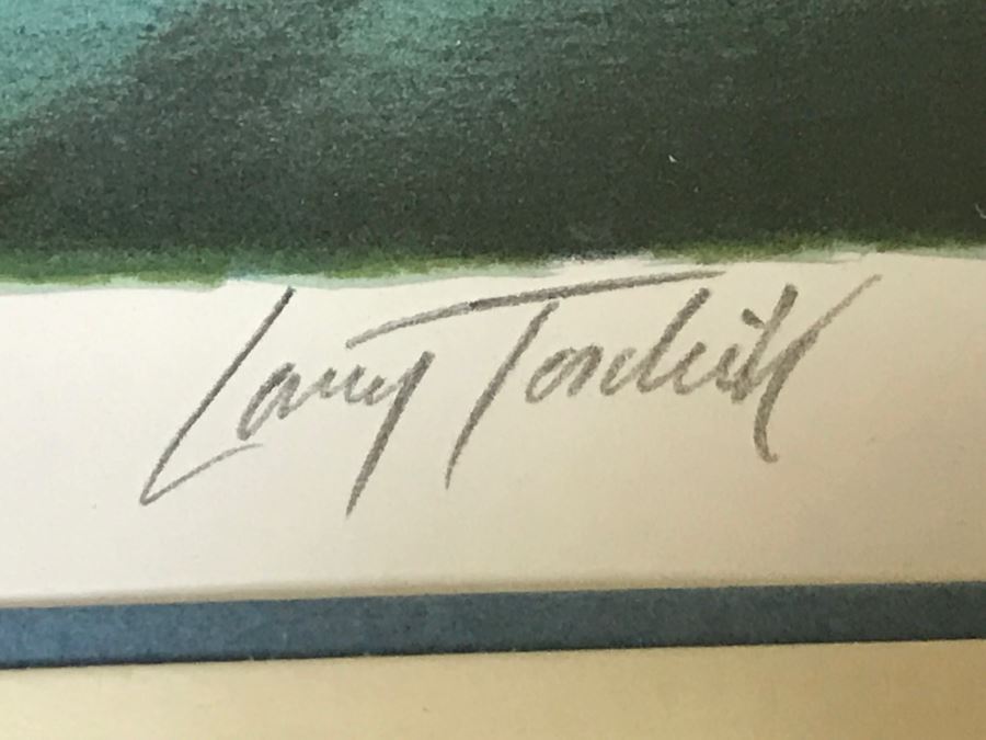 Vintage 1977 Limited Edition Lithograph By Larry Toschik Hand Signed Titled 'Wild Cry Of The Morning' Franklin Mint Gallery Ducks [Photo 10]