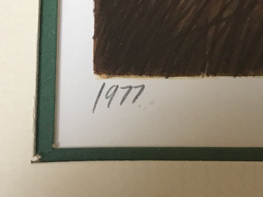 Vintage 1977 Limited Edition Lithograph By Larry Toschik Hand Signed Titled 'Rush Of Wings' Franklin Mint Gallery Pheasants [Photo 8]