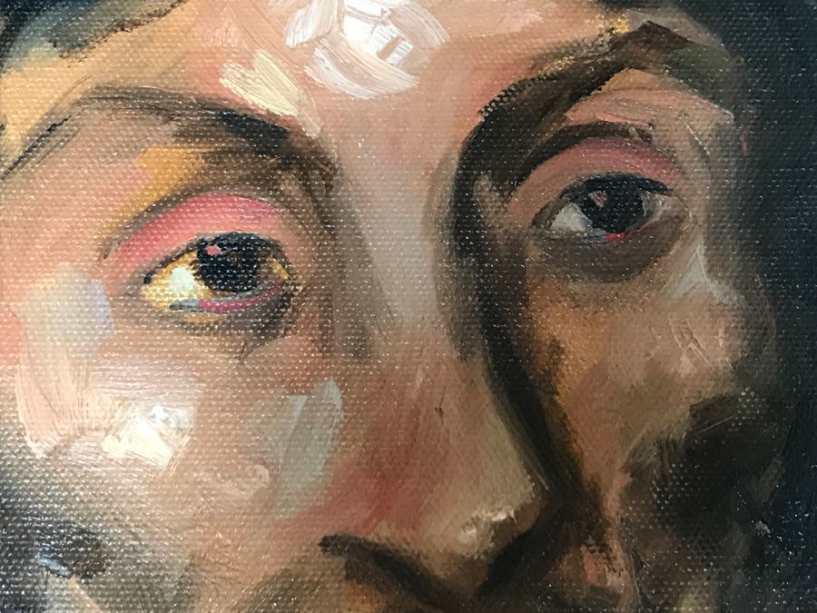 Original Portrait Oil Painting Signed GWEN [Photo 6]