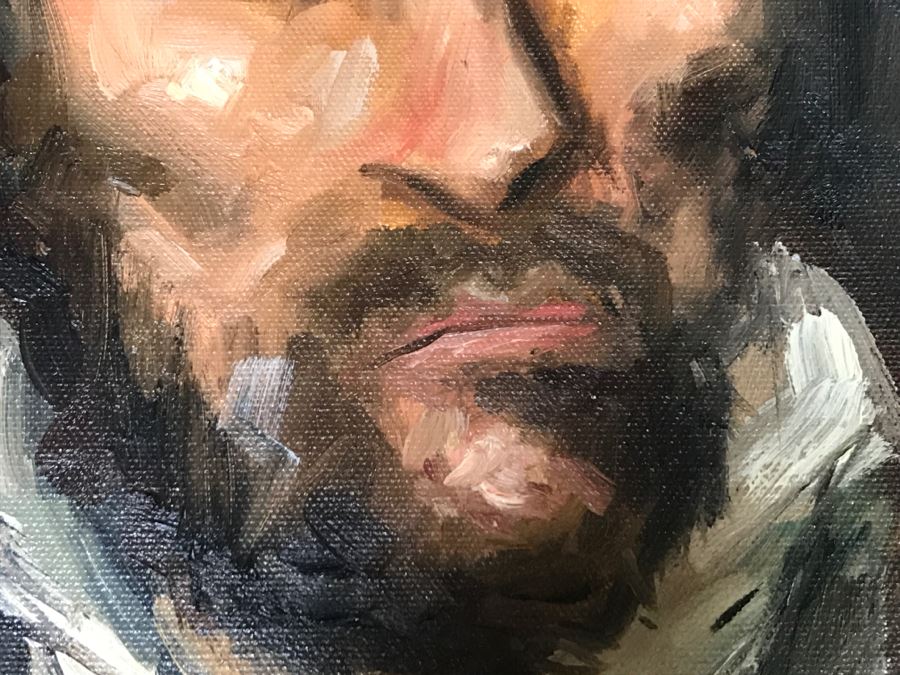 Original Portrait Oil Painting Signed GWEN [Photo 7]