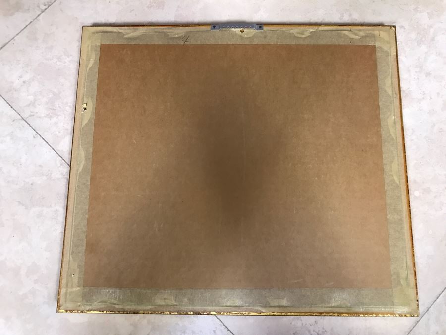 JUST ADDED - Framed Antique Print Engraving Of Ships In Harbor Ediz [Photo 17]