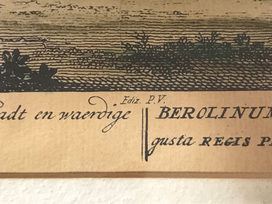 JUST ADDED - Framed Antique Print Engraving Of Ships In Harbor Ediz [Photo 12]