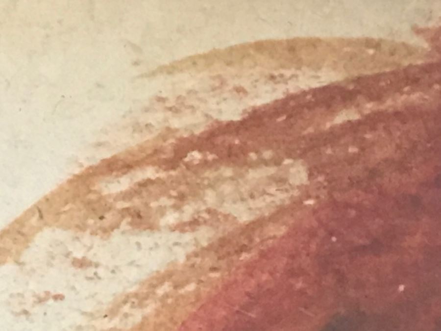 Sad Clown Watercolor Painting Signed Ludie/Judie Thompson In Mid Century Frame [Photo 11]