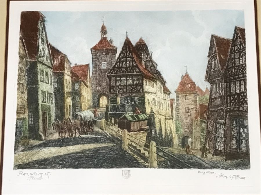 Rothenburg Ob Der Tauber Print Framed [Photo 2]