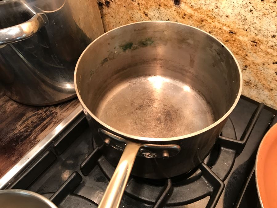 Lot Of Nice Pots And Skillets Including All-Clad, Calphalon, Revere Ware And A 10 1/2' Cast Iron Skillet - See All Photos [Photo 12]
