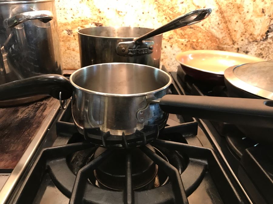 Lot Of Nice Pots And Skillets Including All-Clad, Calphalon, Revere Ware And A 10 1/2' Cast Iron Skillet - See All Photos [Photo 13]