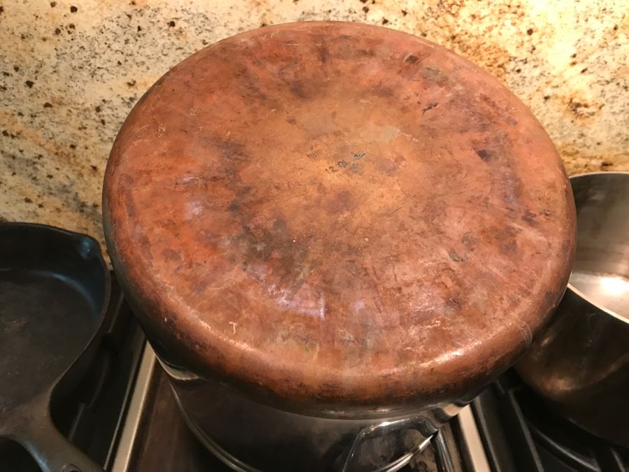 Lot Of Nice Pots And Skillets Including All-Clad, Calphalon, Revere Ware And A 10 1/2' Cast Iron Skillet - See All Photos [Photo 20]