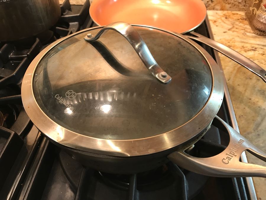 Lot Of Nice Pots And Skillets Including All-Clad, Calphalon, Revere Ware And A 10 1/2' Cast Iron Skillet - See All Photos [Photo 3]