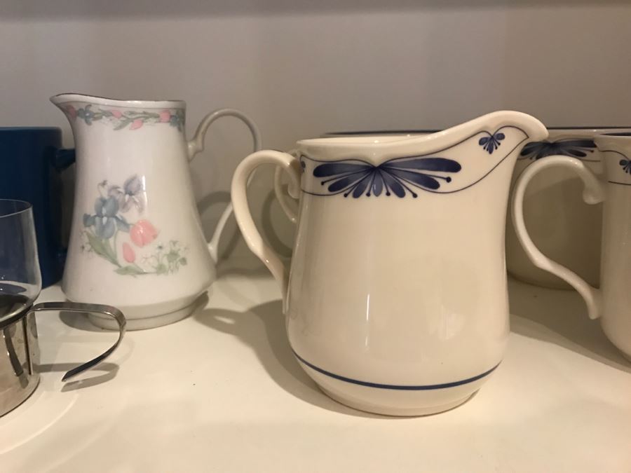 Various Coffee Mugs, Cook Books And China Including Noritake Dutch Tile Patter [Photo 3]