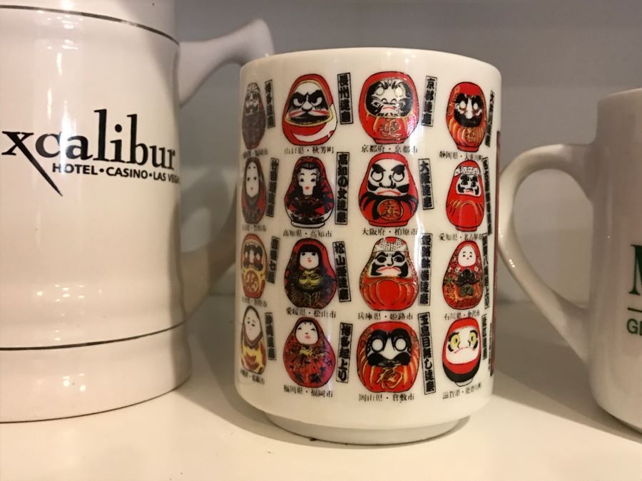 Various Coffee Mugs, Cook Books And China Including Noritake Dutch Tile Patter [Photo 11]