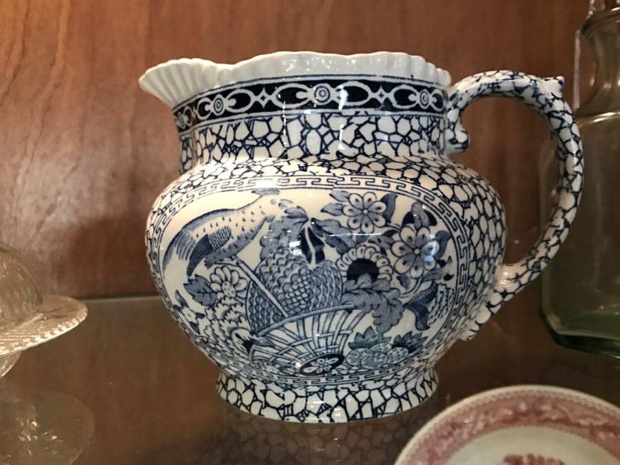 Various Items Photographed Including Dog Nut Cracker, Various Stemware, Glassware And China With Display Stands [Photo 14]