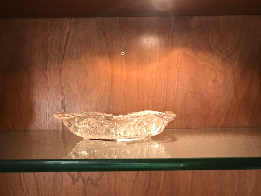 Various Items Photographed Including Dog Nut Cracker, Various Stemware, Glassware And China With Display Stands [Photo 17]