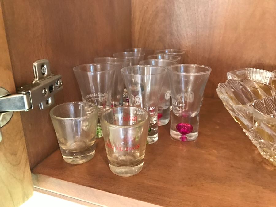 Various Items Photographed Including China, Glassware, Serving Items, Depression Glasses, Hurricanes, Candle Holders And More [Photo 12]