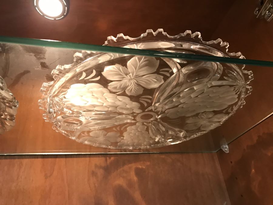 Various Items Photographed Including China, Glassware, Serving Items, Depression Glasses, Hurricanes, Candle Holders And More [Photo 19]