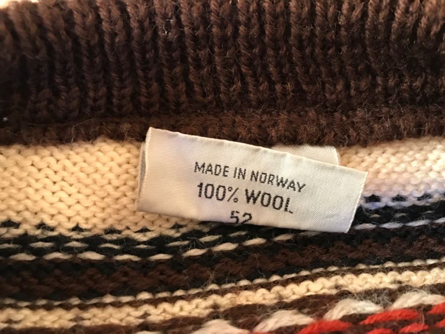 His And Her Wool Sweaters Made In Norway Men's Size Is 52 [Photo 8]