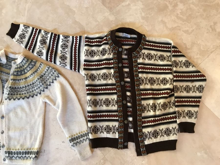His And Her Wool Sweaters Made In Norway Men's Size Is 52 [Photo 6]