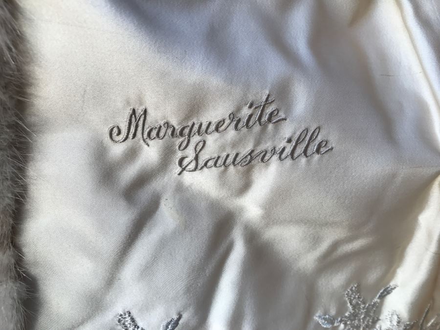 Morning Light Rare Quality EMBA Natural Pale Blue Beige Mink Fur Coat [Photo 10]