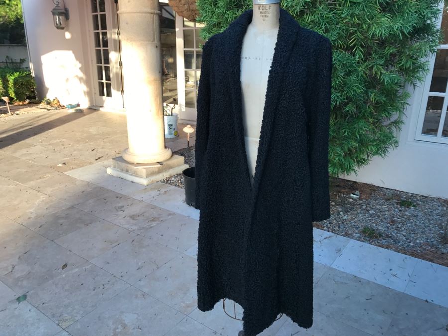 Teitelbaum Furs Beverly Hills Black Persian Lamb Coat Appraised In 1985 For $1,000 - From Furrier To The Stars Al Teitelbaum [Photo 4]