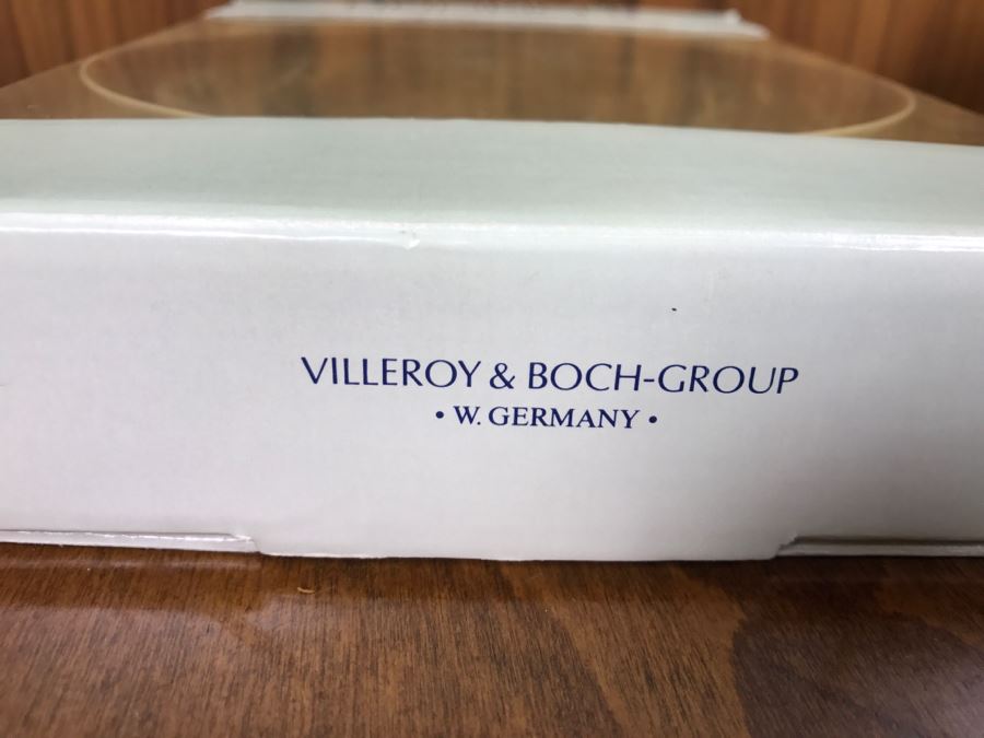 Mid Century Footed Brass Bowl And Villeroy & Boch Heinrich Plate In Box [Photo 10]