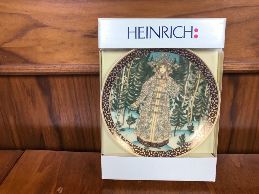 Mid Century Footed Brass Bowl And Villeroy & Boch Heinrich Plate In Box [Photo 8]