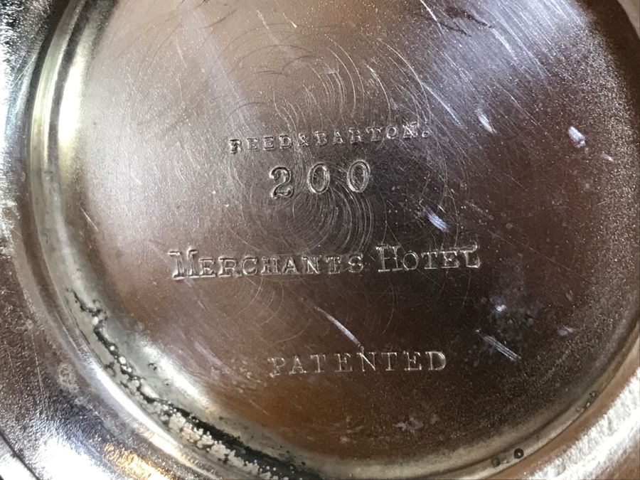 Chased Brass Bowl From India And Reed & Barton Silverplate Hotel Silver Teapot From Merchants Hotel [Photo 8]