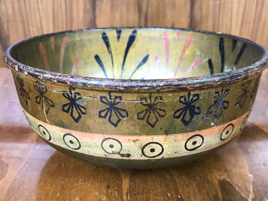 Old German Hand Painted Bowl